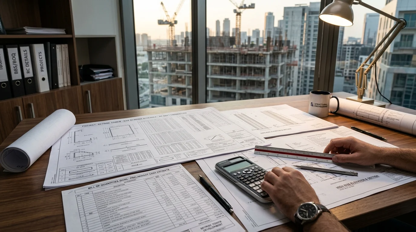 Bar Bending Schedule BBS, Bill of Quantities BOQ, and Cost Estimation