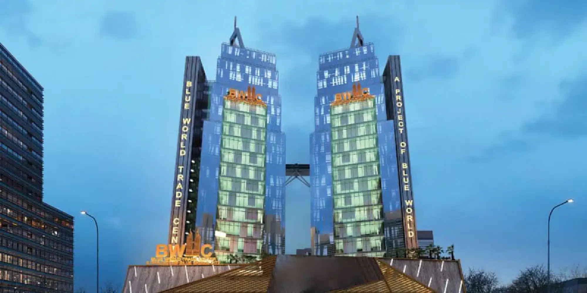 Blue World Trade Center twin towers Rawalpindi