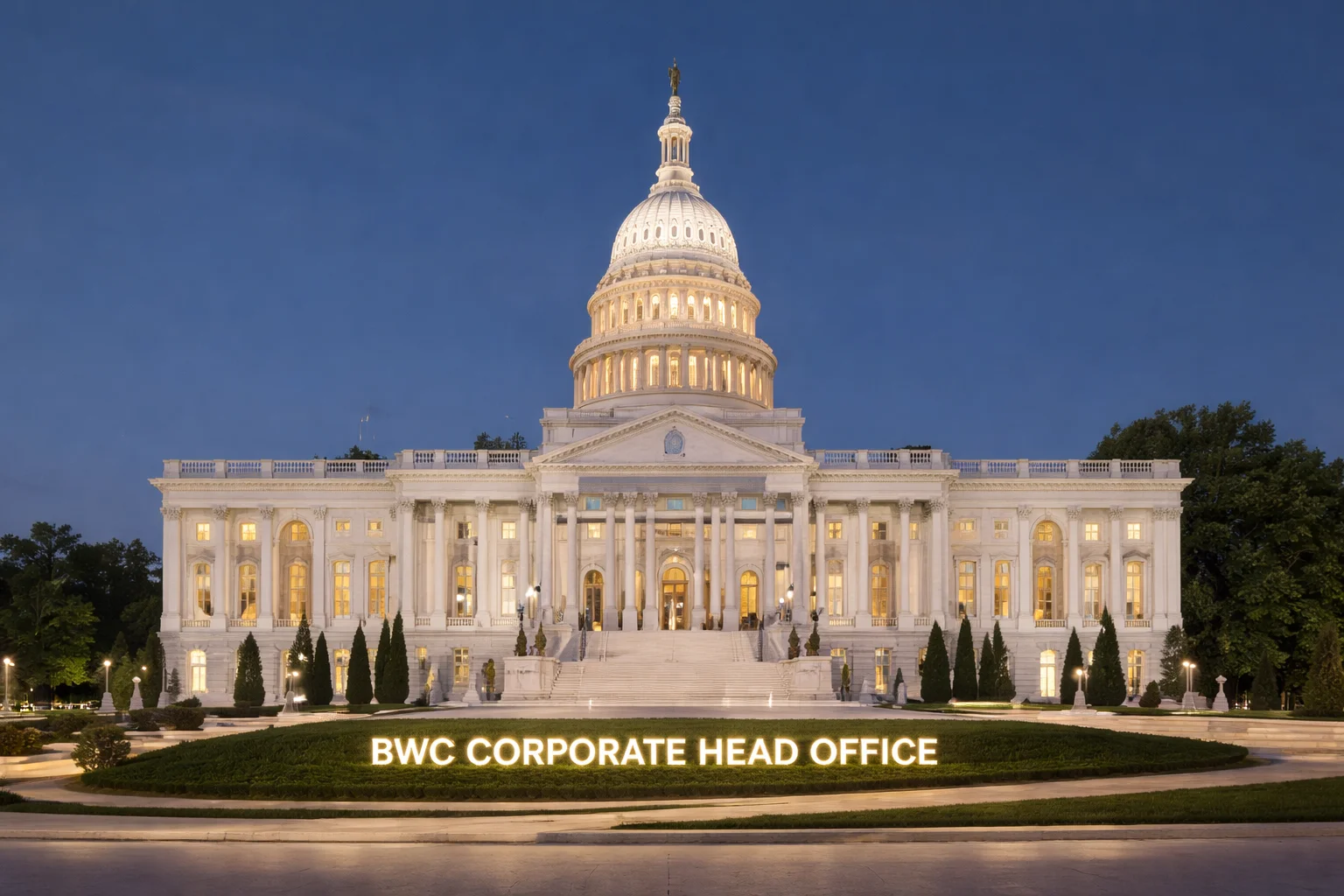 BWC Corporate Head Office front elevation Blue World City
