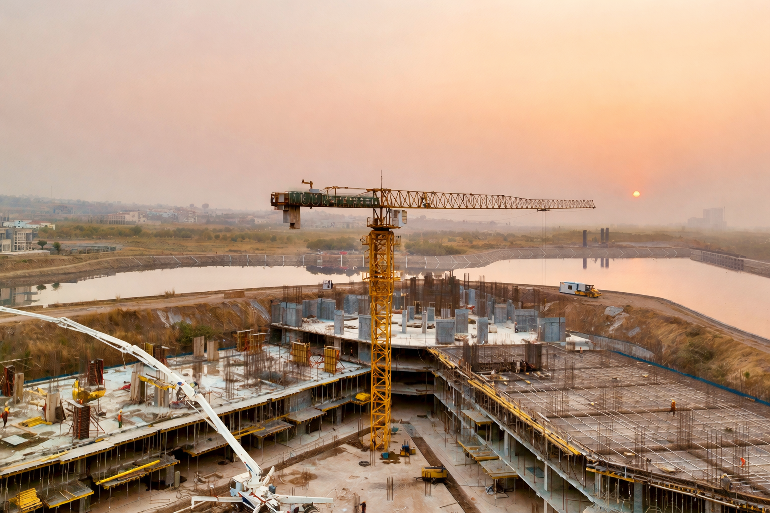 Main View of Construction