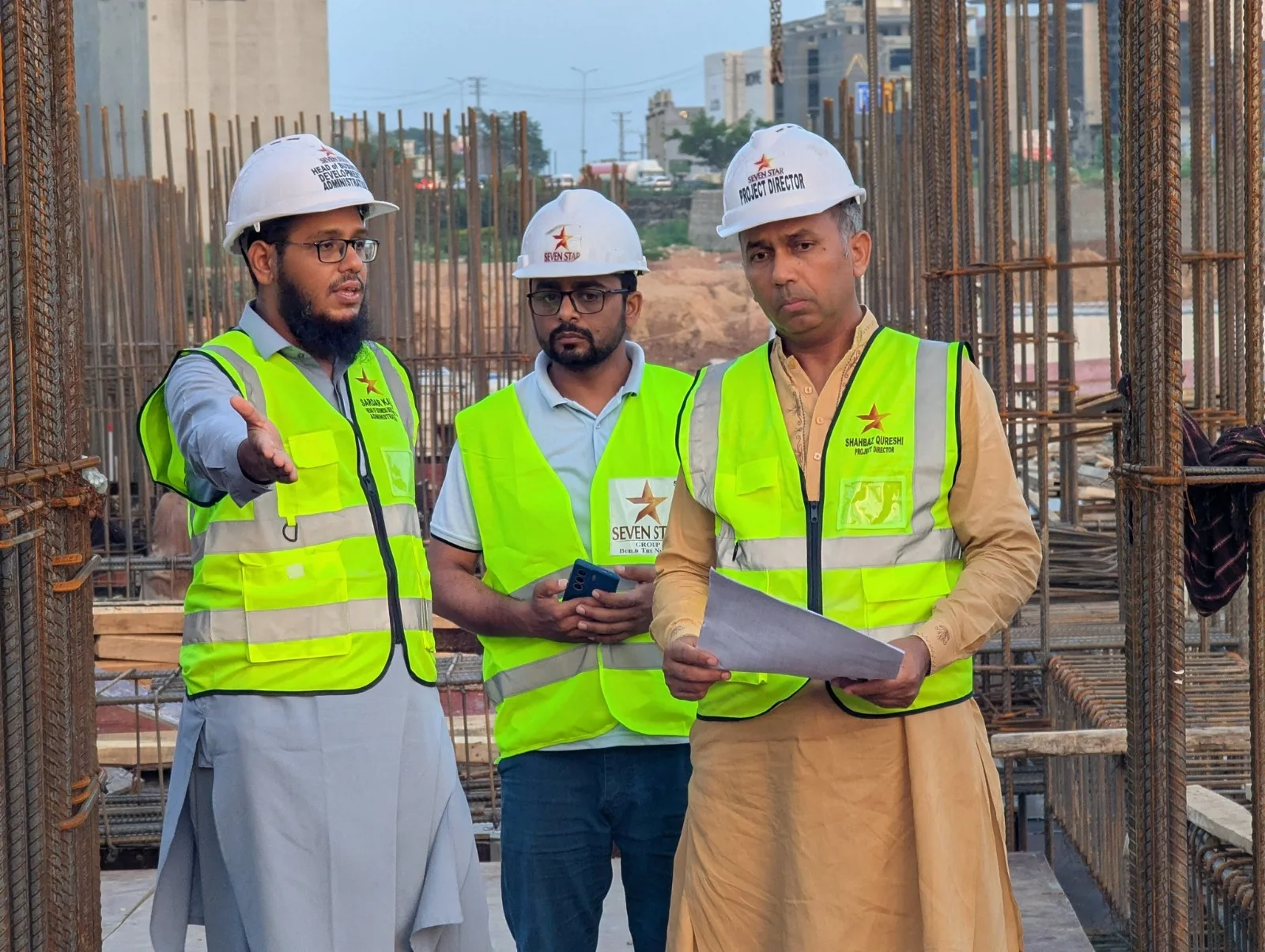 Engr. Owais Visit to Seven Star Site DHA Islamabad